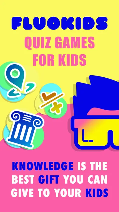 Tangkapan layar Kids quizzes, podcast FluoKids