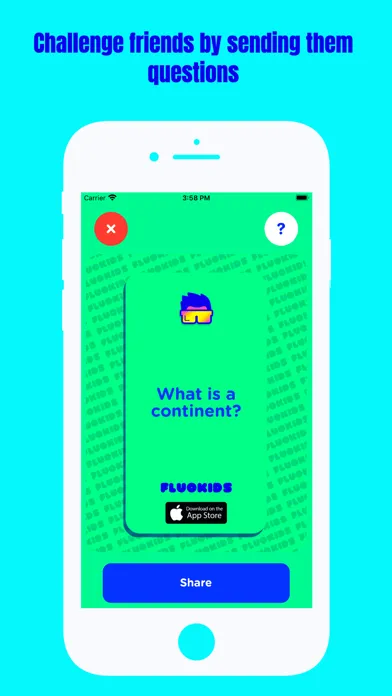 Tangkapan layar Kids quizzes, podcast FluoKids