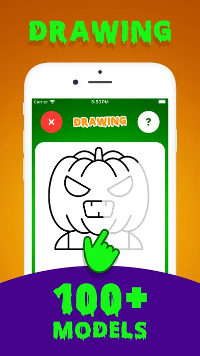 Скриншоты Halloween kids drawing games
