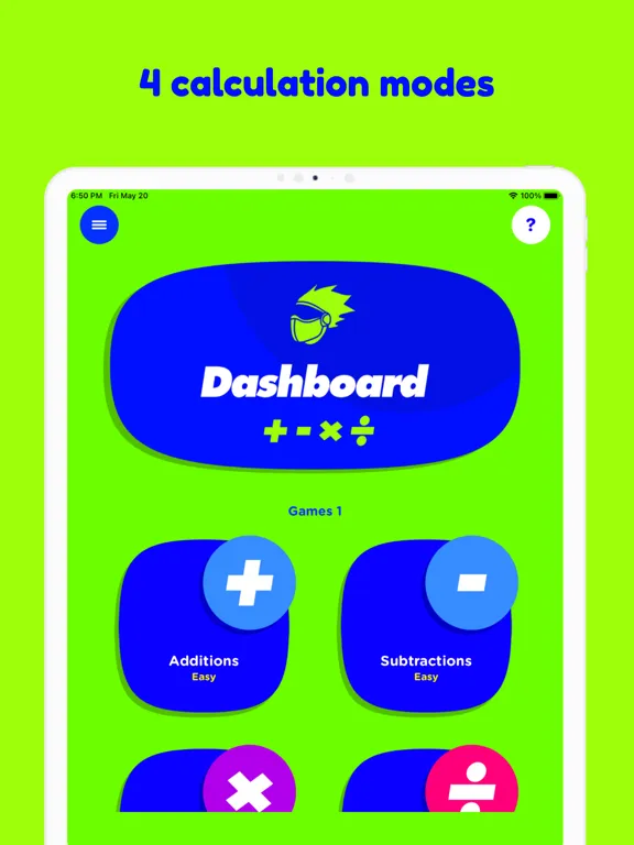 Captures d'écran de Math games for kids, Speeder iPad 