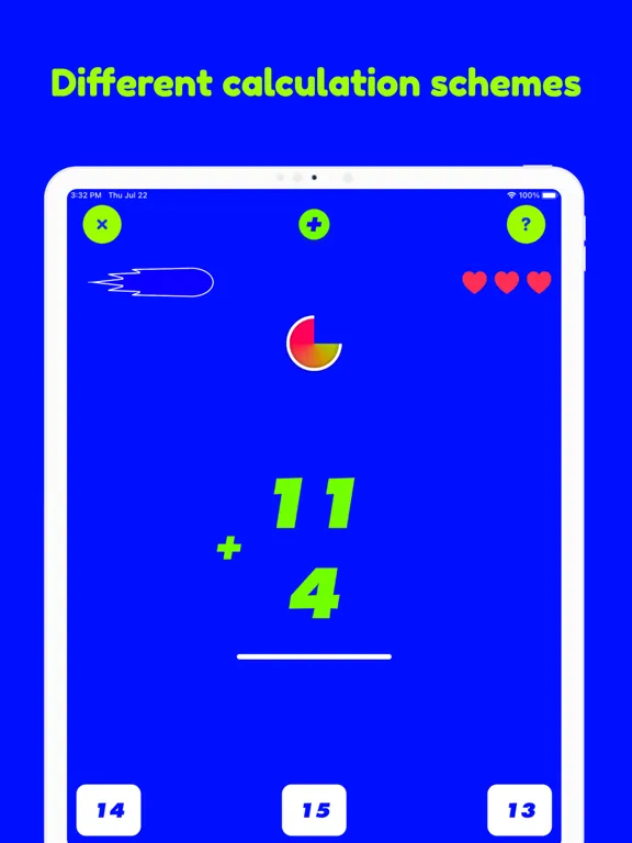 Captures d'écran de Math games for kids, Speeder iPad 