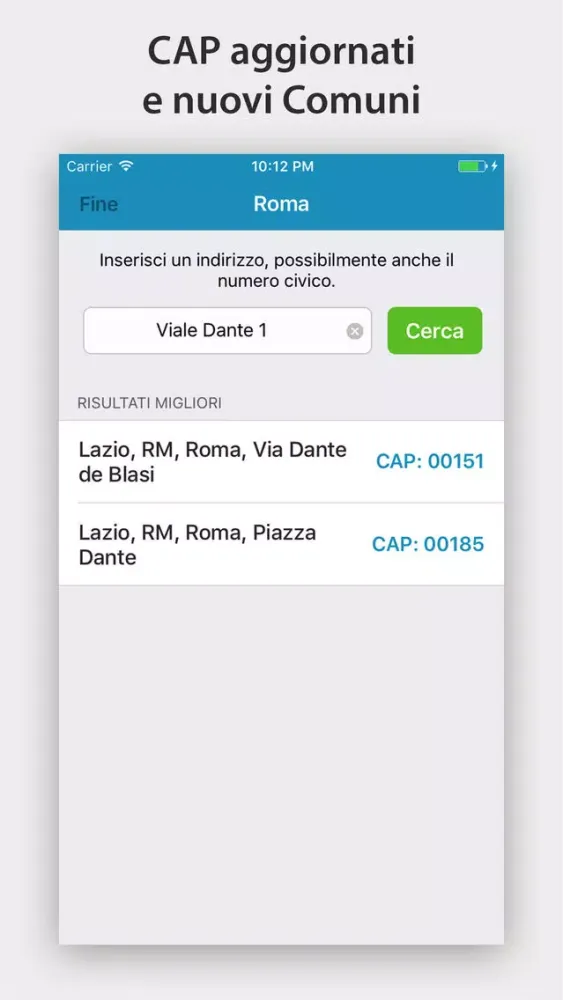 Cap,Prefissi e Comuni d'Italia Screenshots