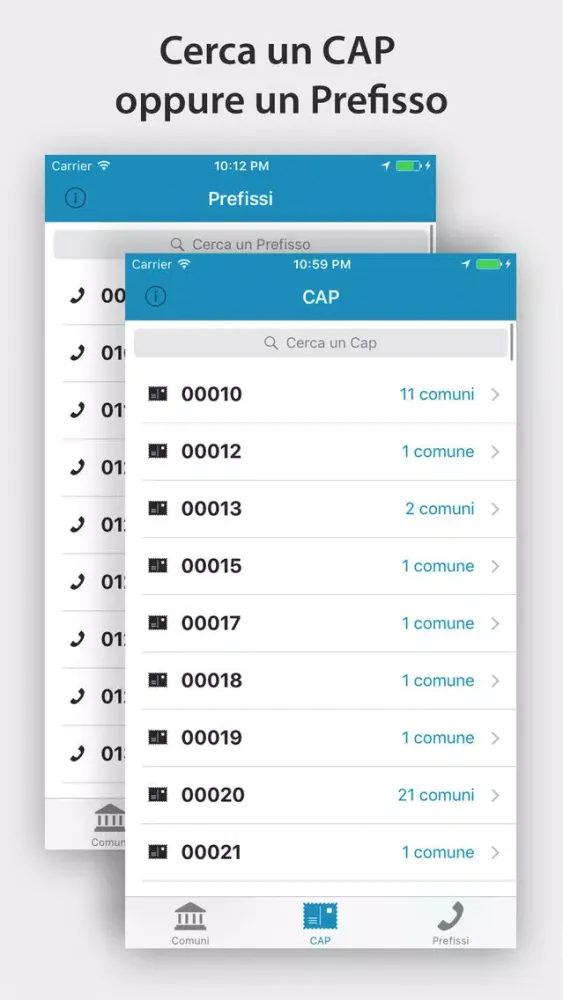 Cap,Prefissi e Comuni d'Italia Screenshots