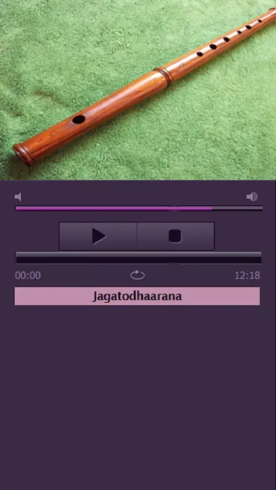 Tangkapan skrin Flute Carnatic Songs