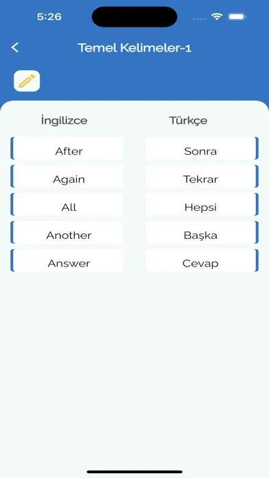 VOCAPP Ekran Görüntüleri