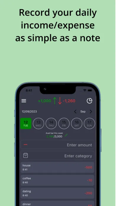 Money Flow Recorder Screenshots