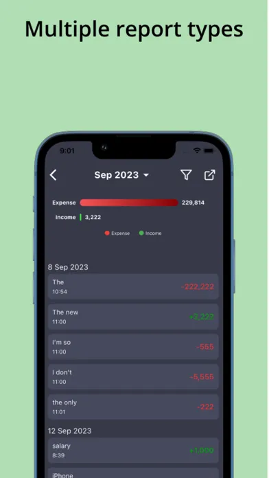 Money Flow Recorder Screenshots