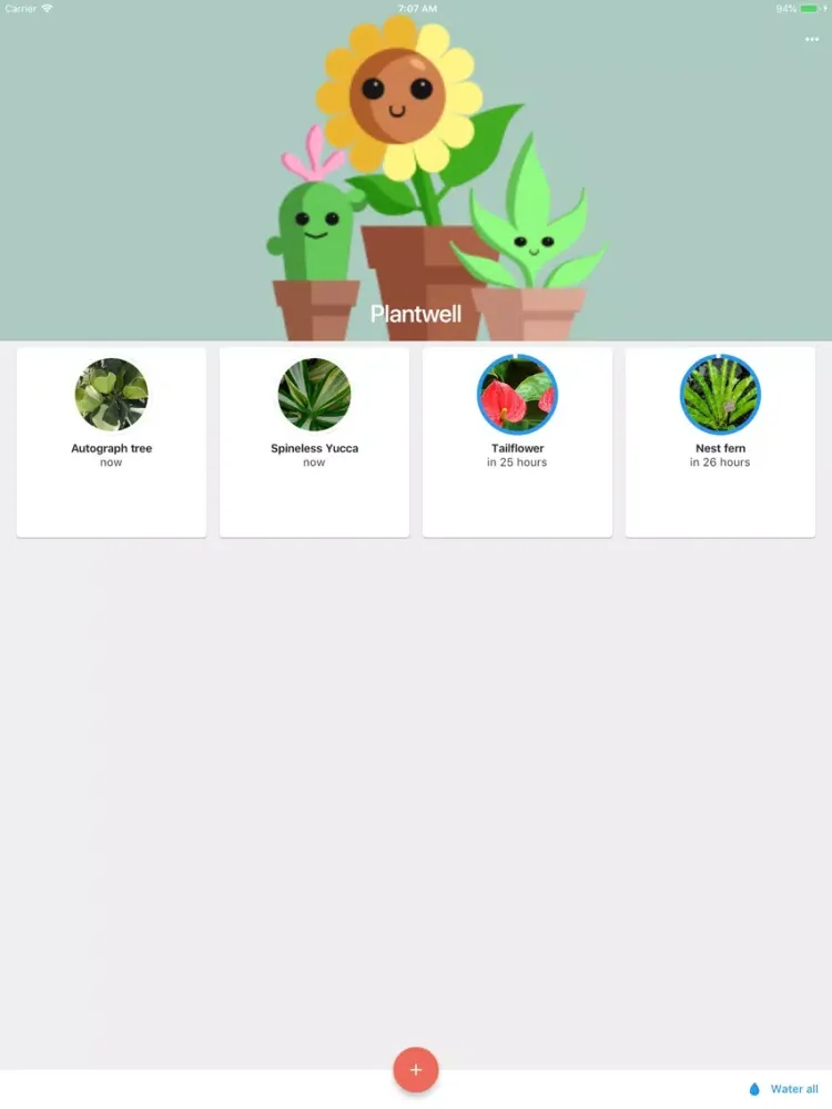 Plantwell - Water plants iPad  スクリーンショット
