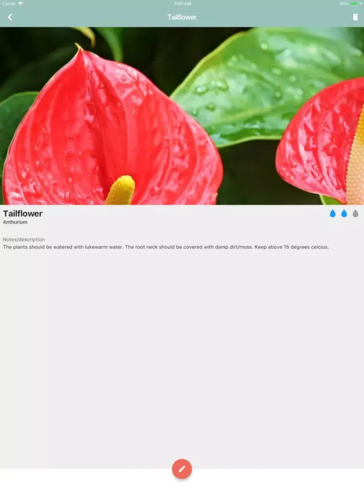 Plantwell - Water plants iPad  スクリーンショット