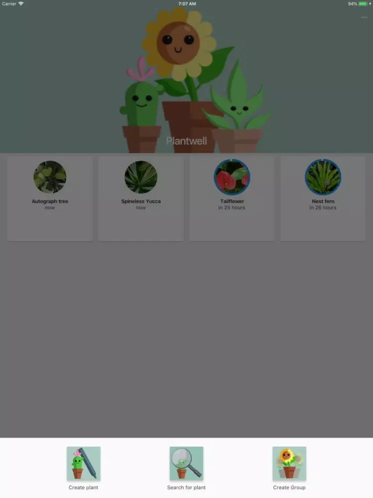 Plantwell - Water plants iPad  スクリーンショット