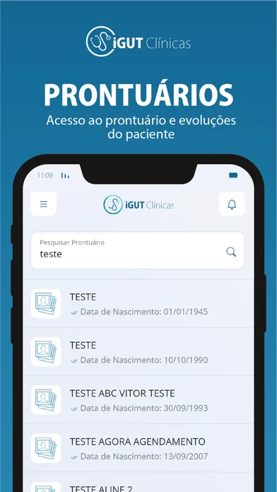 Tangkapan skrin iGUT Clinicas