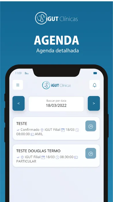 Tangkapan skrin iGUT Clinicas
