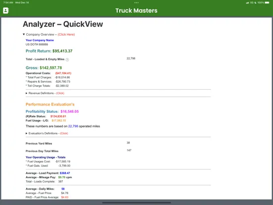 Tangkapan layar Truck Masters iPad 