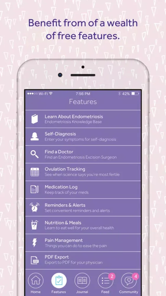 Flutter - Period Tracker and Endometriosis Journal应用截图