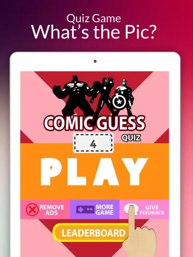Comics Image Guess Famous Cartoon Trivia iPad  سکرین شاٹس