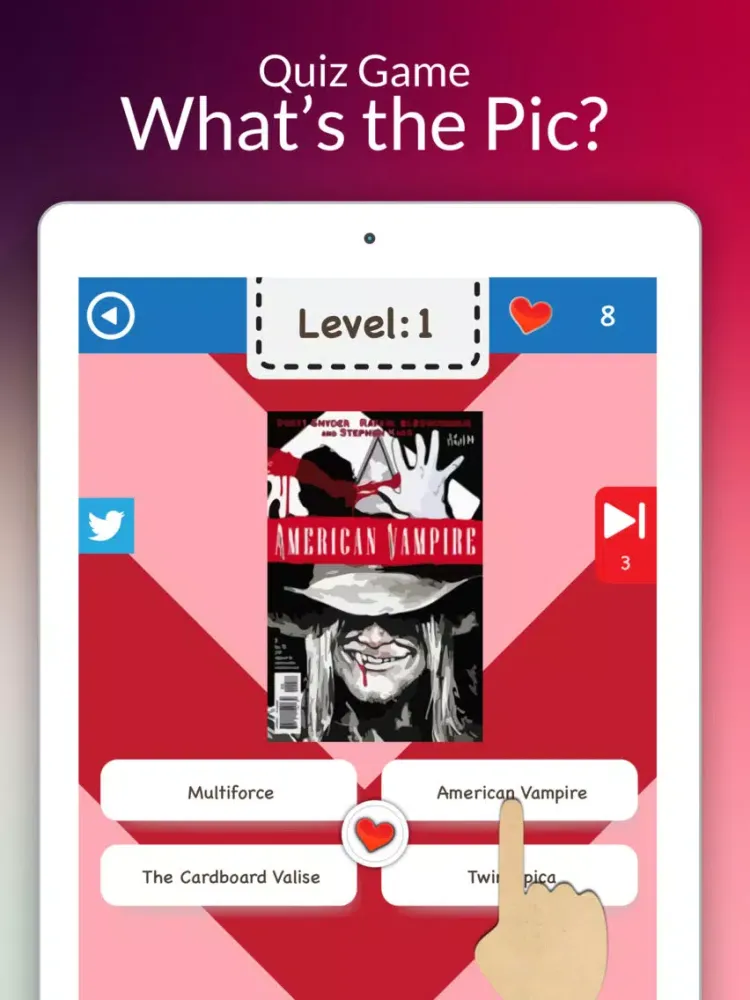 Comics Image Guess Famous Cartoon Trivia iPad  سکرین شاٹس