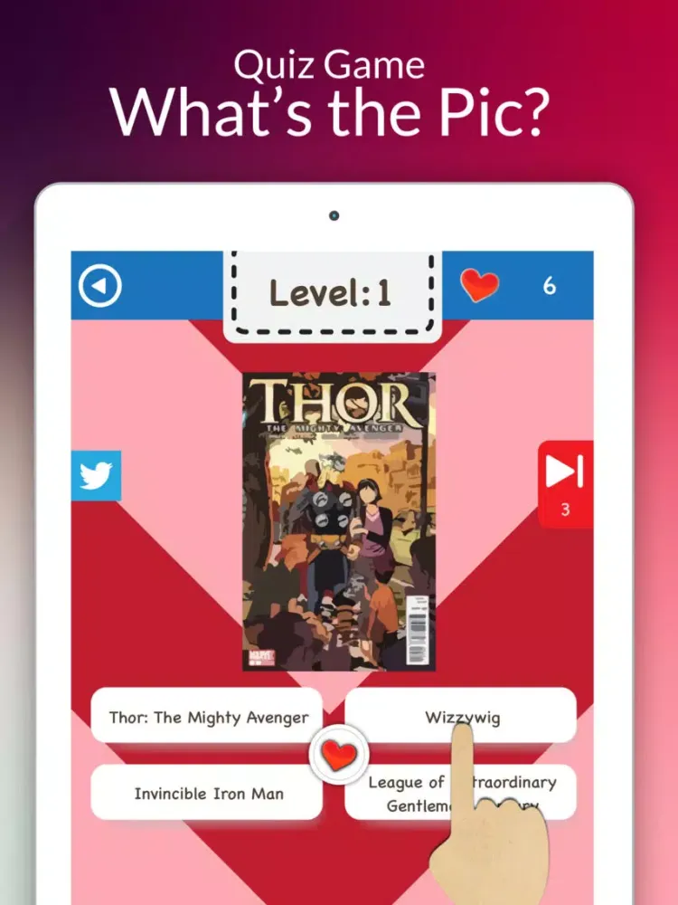 Comics Image Guess Famous Cartoon Trivia iPad  سکرین شاٹس