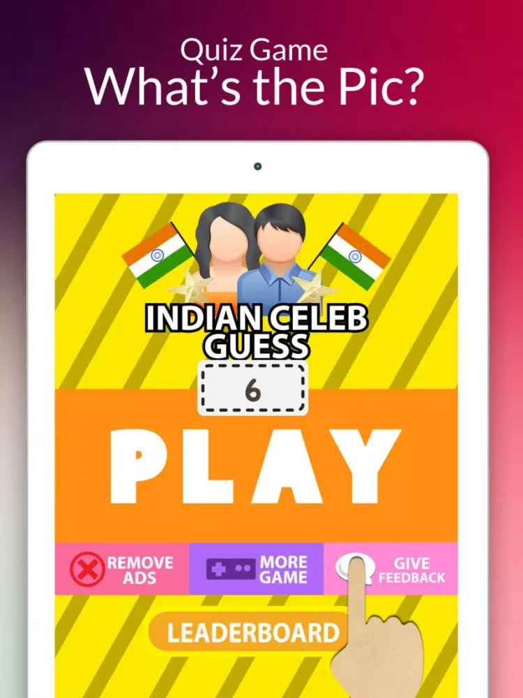 Indian Celeb Guess - The Favorite Film Actor Actress iPad  Screenshots
