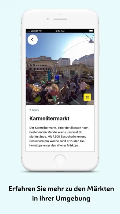 Capturas de tela do Wiener Märkte