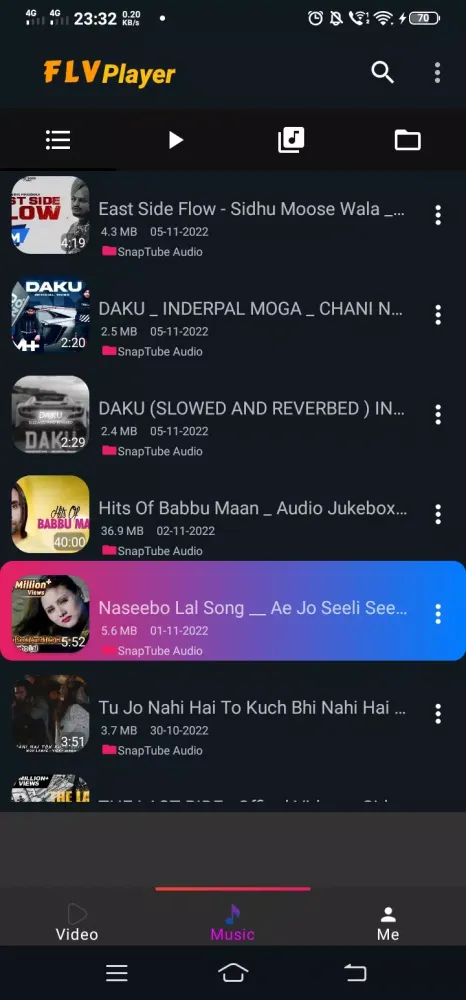 تصاویر FLV Player - Media Player App