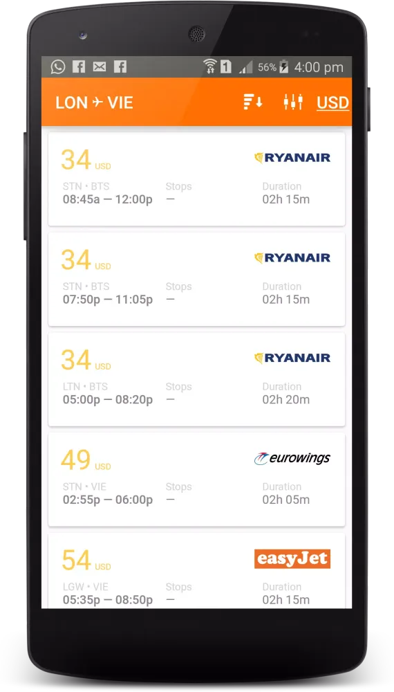 Fly Europe - Cheap flights Screenshots