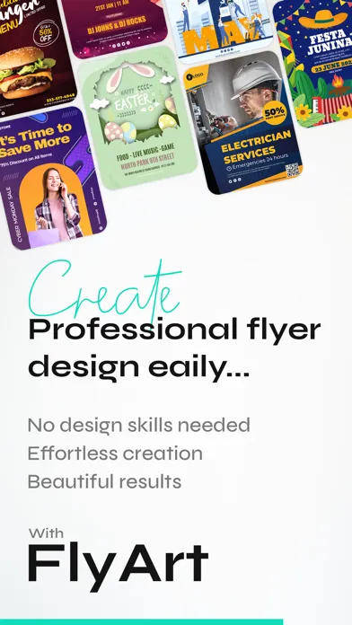 Captures d'écran de FlyArt - Flyer Creator
