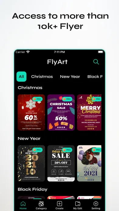 Captures d'écran de FlyArt - Flyer Creator