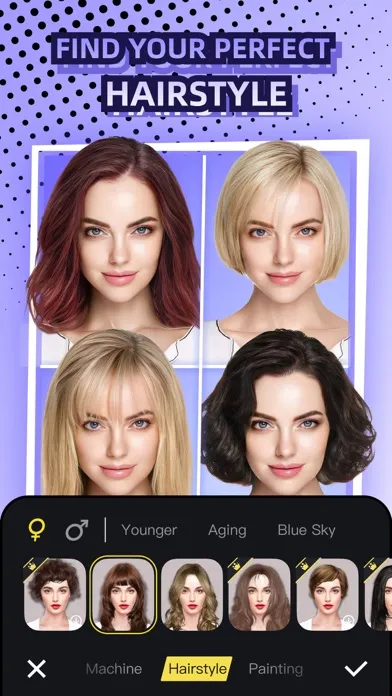 Ảnh chụp màn hình của Clicam - Hairstyle, Aging