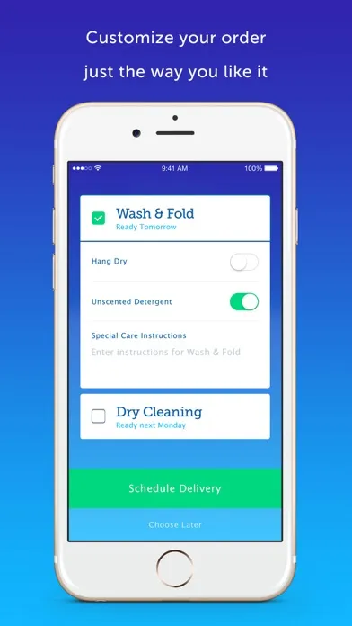 Tangkapan layar FlyCleaners Laundry On-Demand