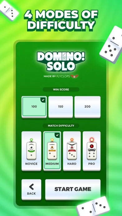 Captures d'écran de Domino! Solo