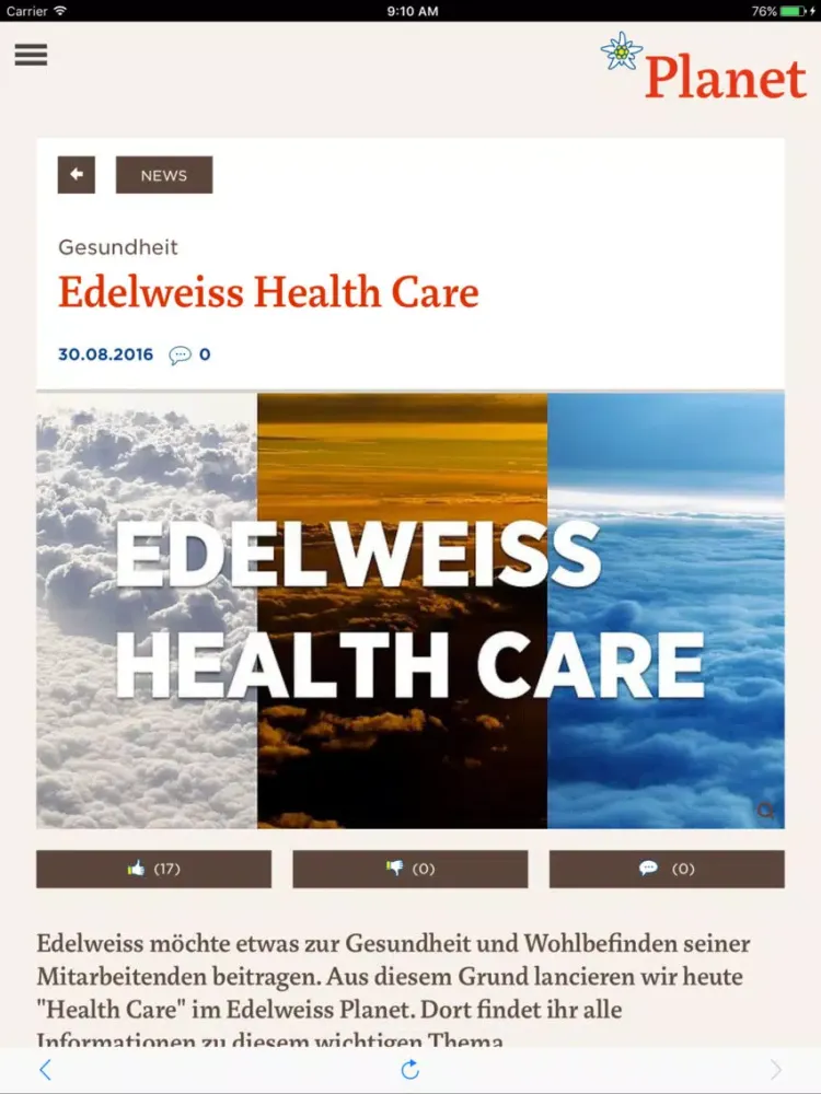 Edelweiss Planet iPad  স্ক্রিনশট