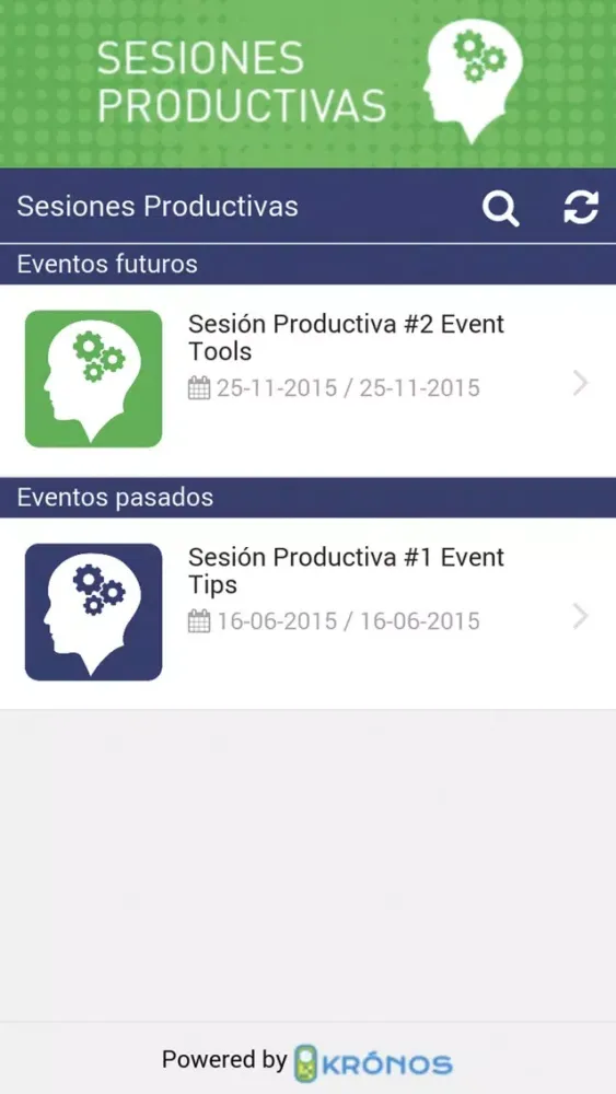 Sesiones Productivas স্ক্রিনশট