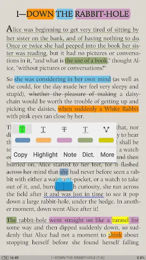 Screenshot di Moon+ Reader Pro