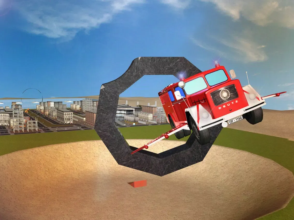 Flying Firefighter Truck simulator 2016 Real City Hero iPad  スクリーンショット
