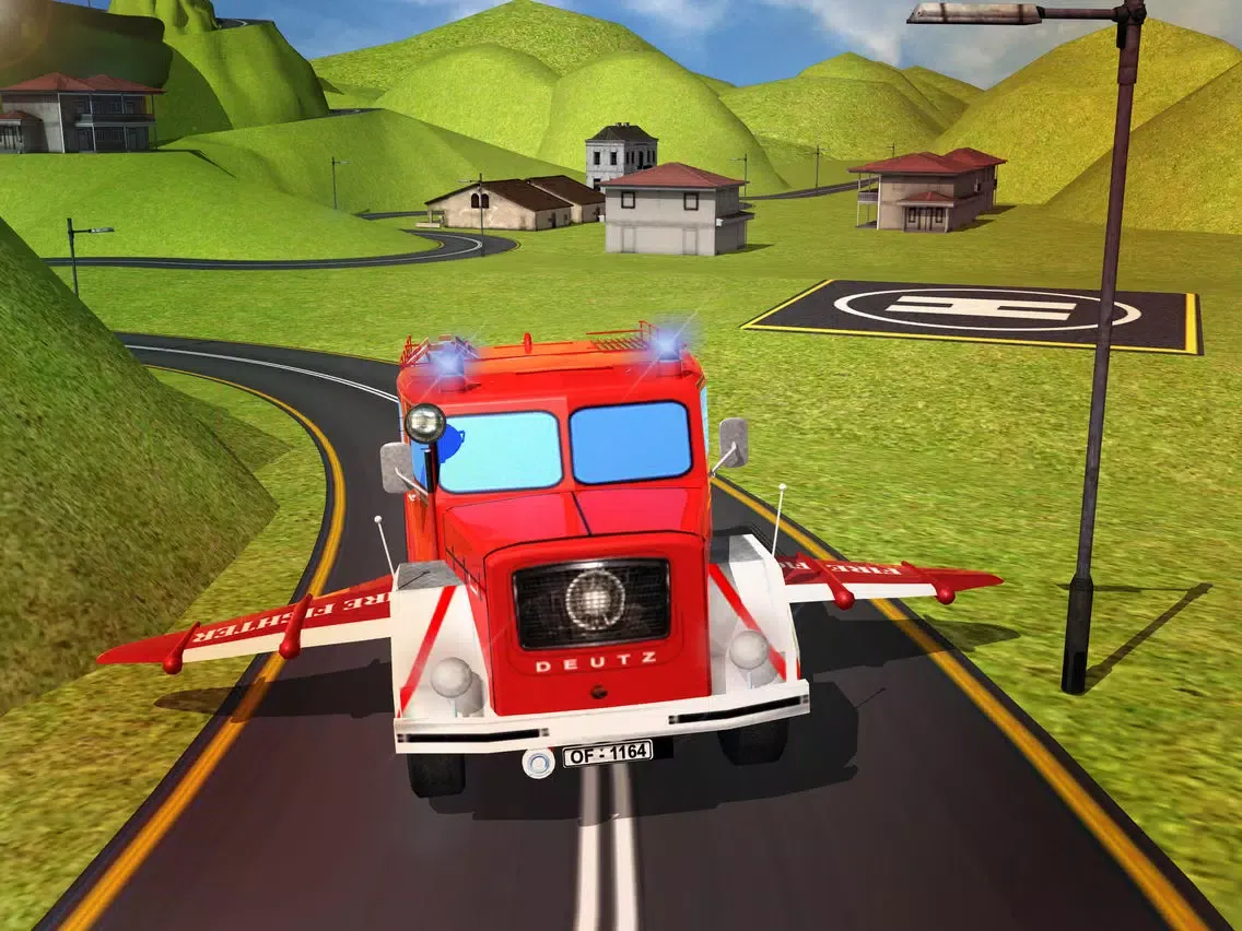 Flying Firefighter Truck simulator 2016 Real City Hero iPad  スクリーンショット