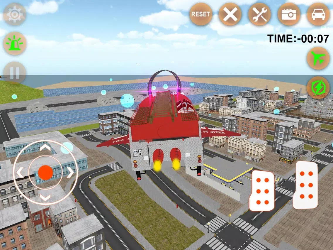 Flying Firefighter Truck simulator 2016 Real City Hero iPad  スクリーンショット
