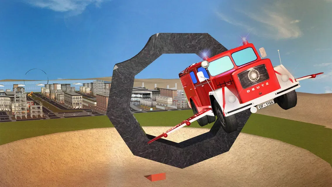 Flying Firefighter Truck simulator 2016 Real City Hero スクリーンショット
