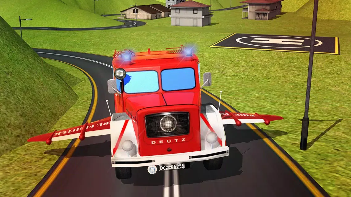 Flying Firefighter Truck simulator 2016 Real City Hero スクリーンショット