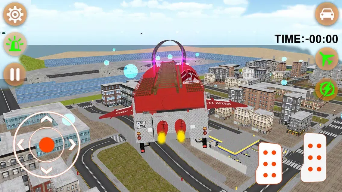 Flying Firefighter Truck simulator 2016 Real City Hero スクリーンショット