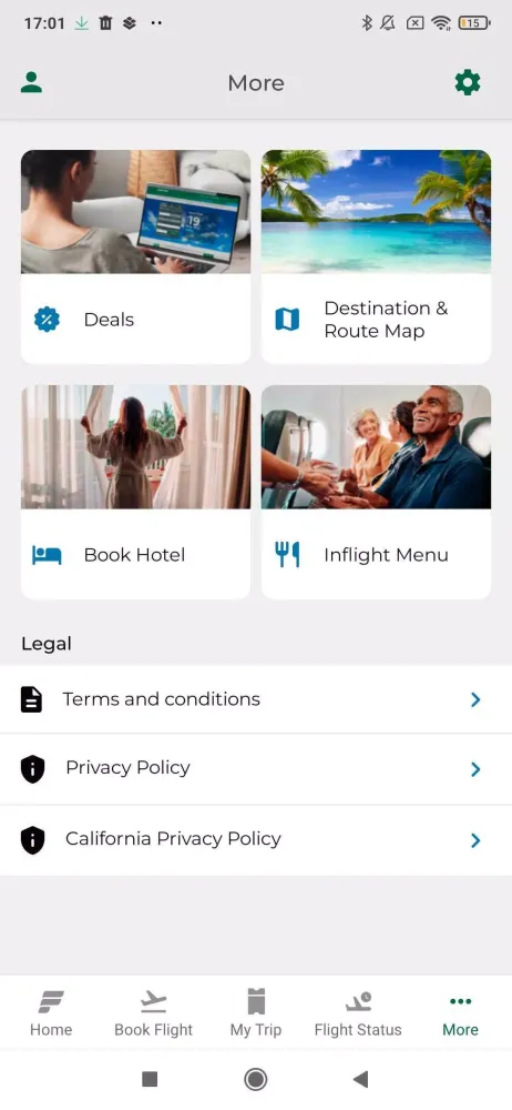 Frontier Airlines سکرین شاٹس