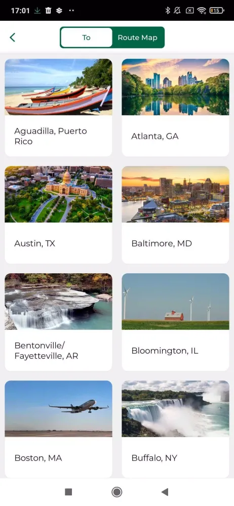 Frontier Airlines سکرین شاٹس