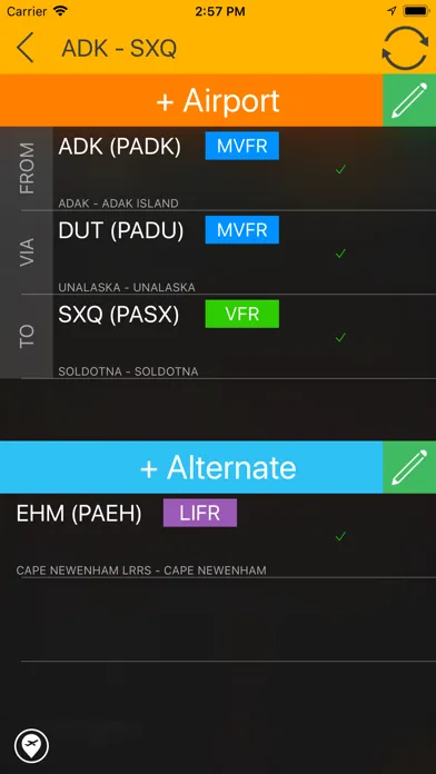 ภาพหน้าจอของ US EFB - Aviation Charts