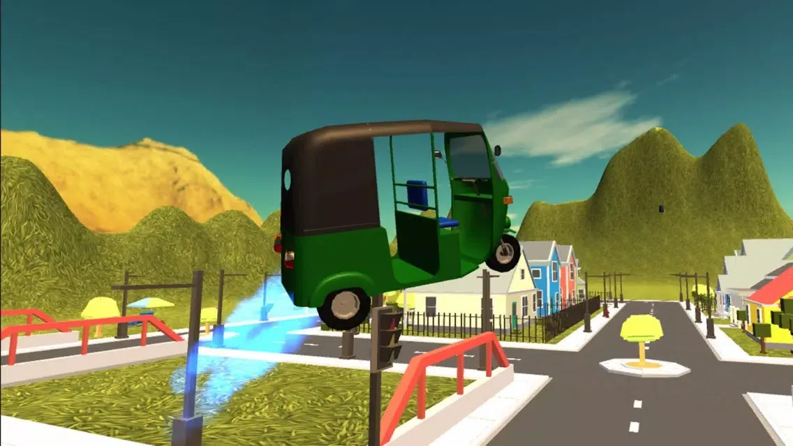 Flying Tuk Tuk Auto Rickshaw Simulator 3D Screenshots