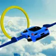 Futuristic Flying Car Driving Futuristic Flying Car Driving