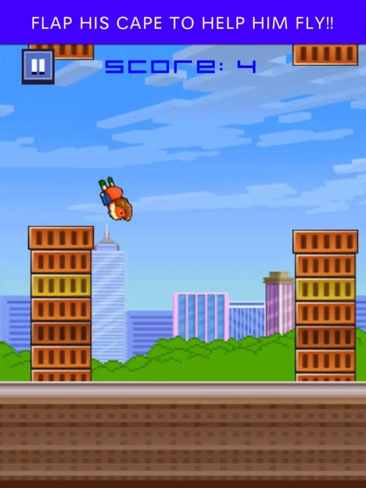 Zrzuty ekranu Smashy Man Bird - Super Splashy Hoppy Wings Flyer iPad 