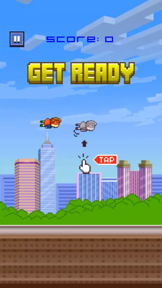 Zrzuty ekranu Smashy Man Bird - Super Splashy Hoppy Wings Flyer