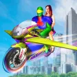 Flying Bike Spider Hero Game