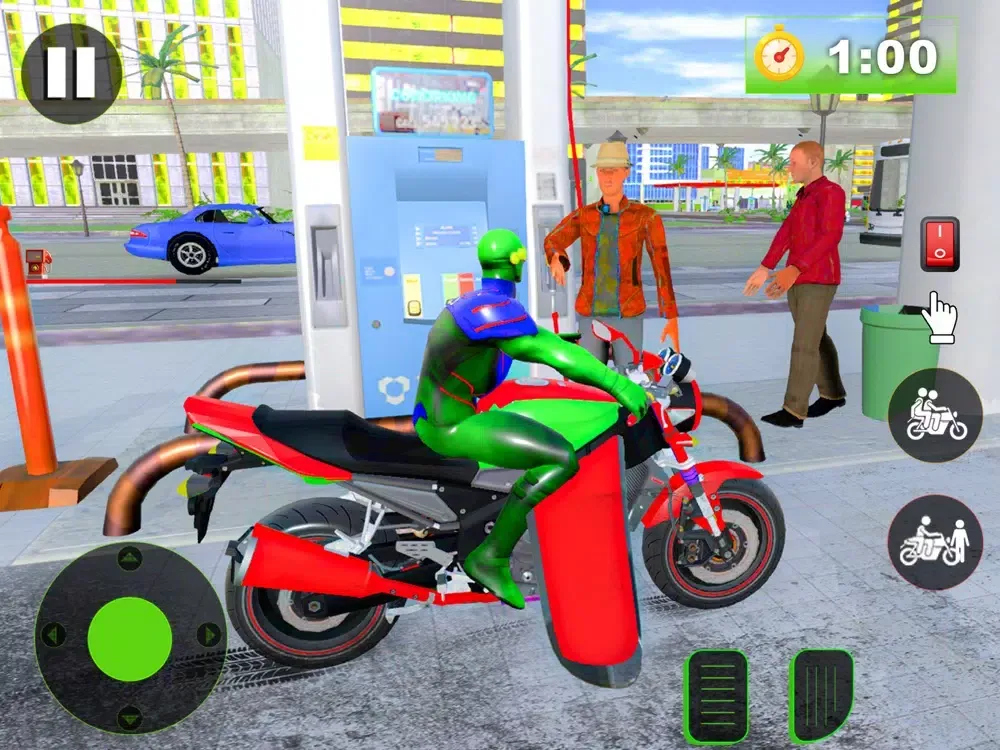 Tangkapan layar Flying Bike Spider Hero Game iPad 