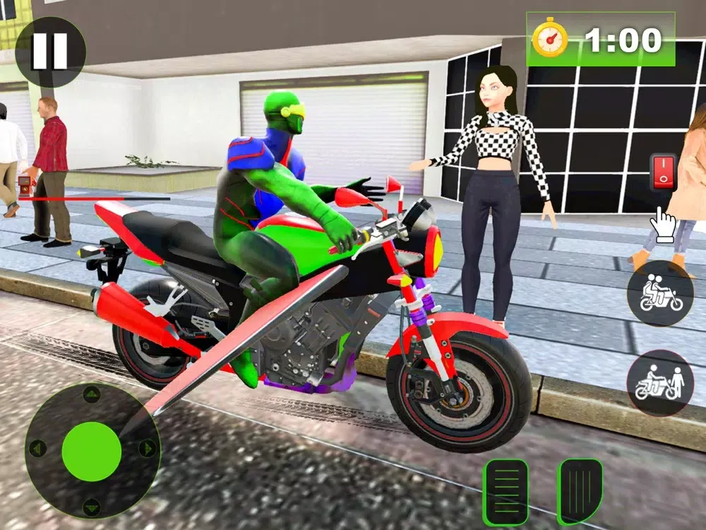 Tangkapan layar Flying Bike Spider Hero Game iPad 