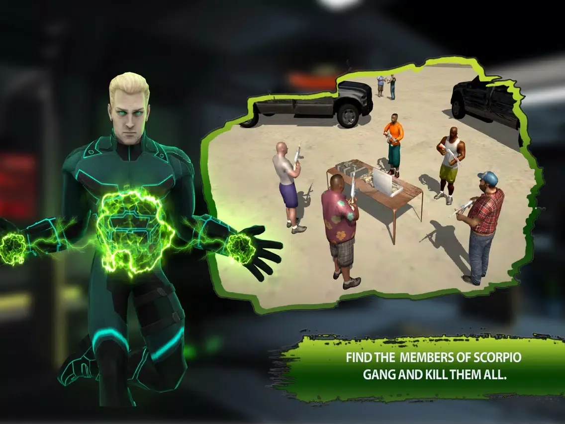 Flying Super-Hero Survival Sim iPad 应用截图